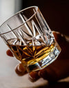 Crystal Whiskey Glasses - Set of 2 Imperial Glass Tumblers (12oz)