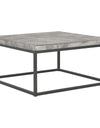 Coffee Table 29.5"x29.5"x15" Concrete Look