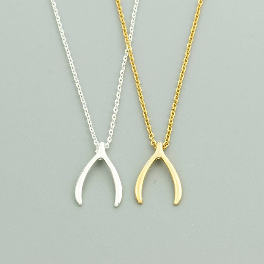 Minimalist Deer Horn Antler Necklace Pendant Women