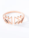 Minimalist Geometric Triple Triangle Rings For
