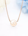 Minimalist Women Jewelry Ocean Wave Pendants