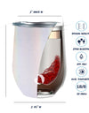 DRINCO® 12oz Insulated Wine Tumbler Glass (Unicorlust)